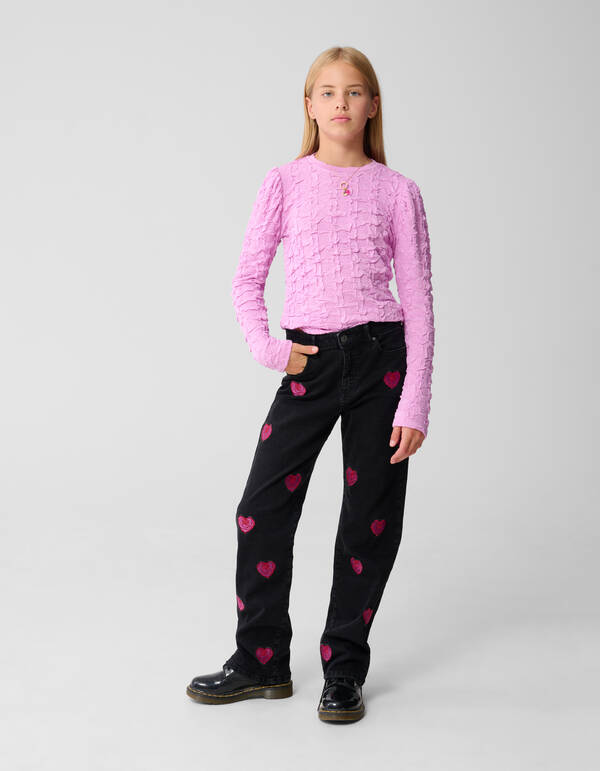 Rose Straight Fit Jeans Zwart SHOEBY GIRLS