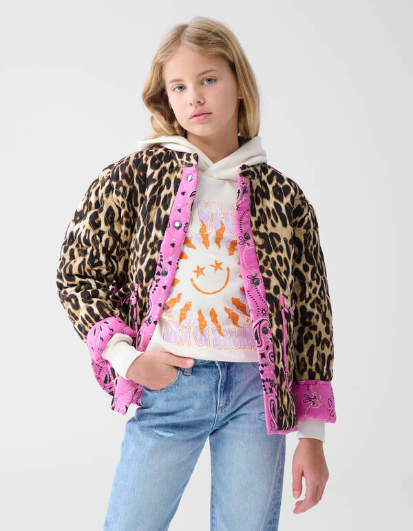 Leopard Kimono Jacket Bruin SHOEBY GIRLS