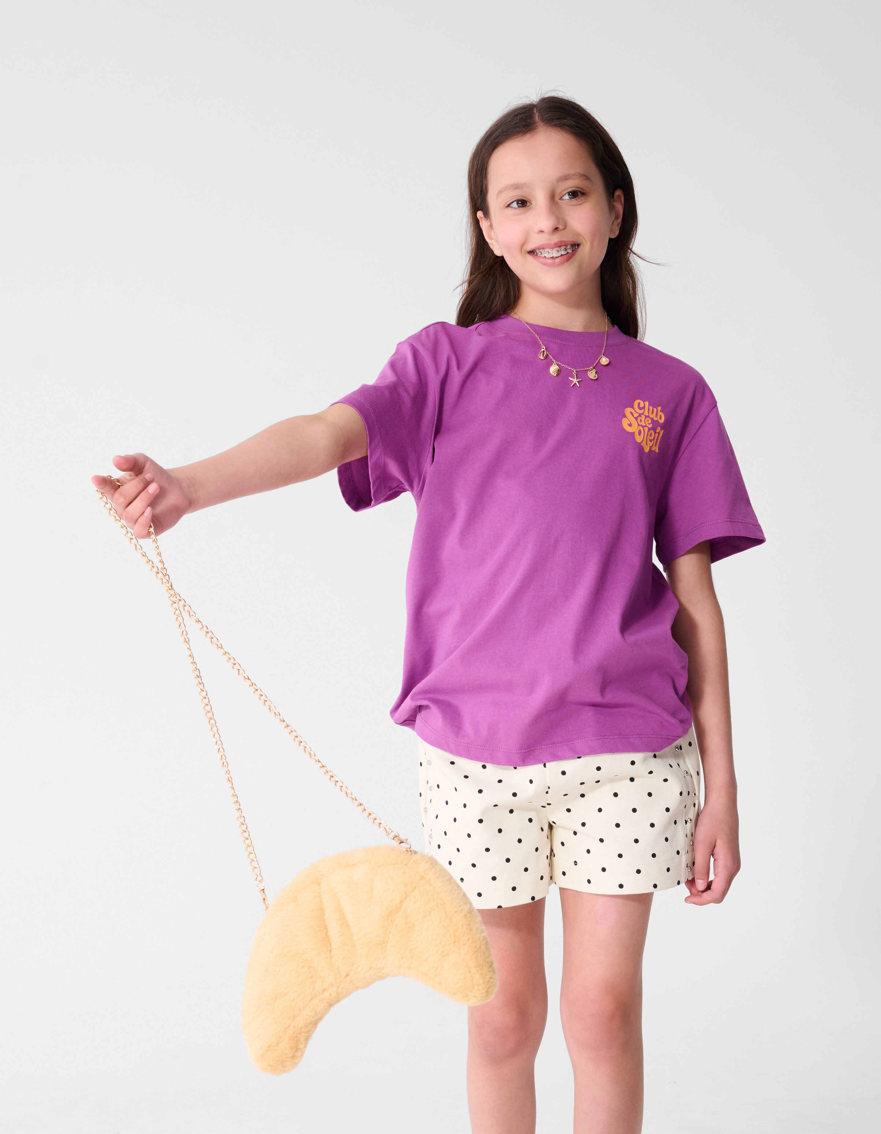 Relaxed Fit Artwork T-shirt Paars SHOEBY GIRLS