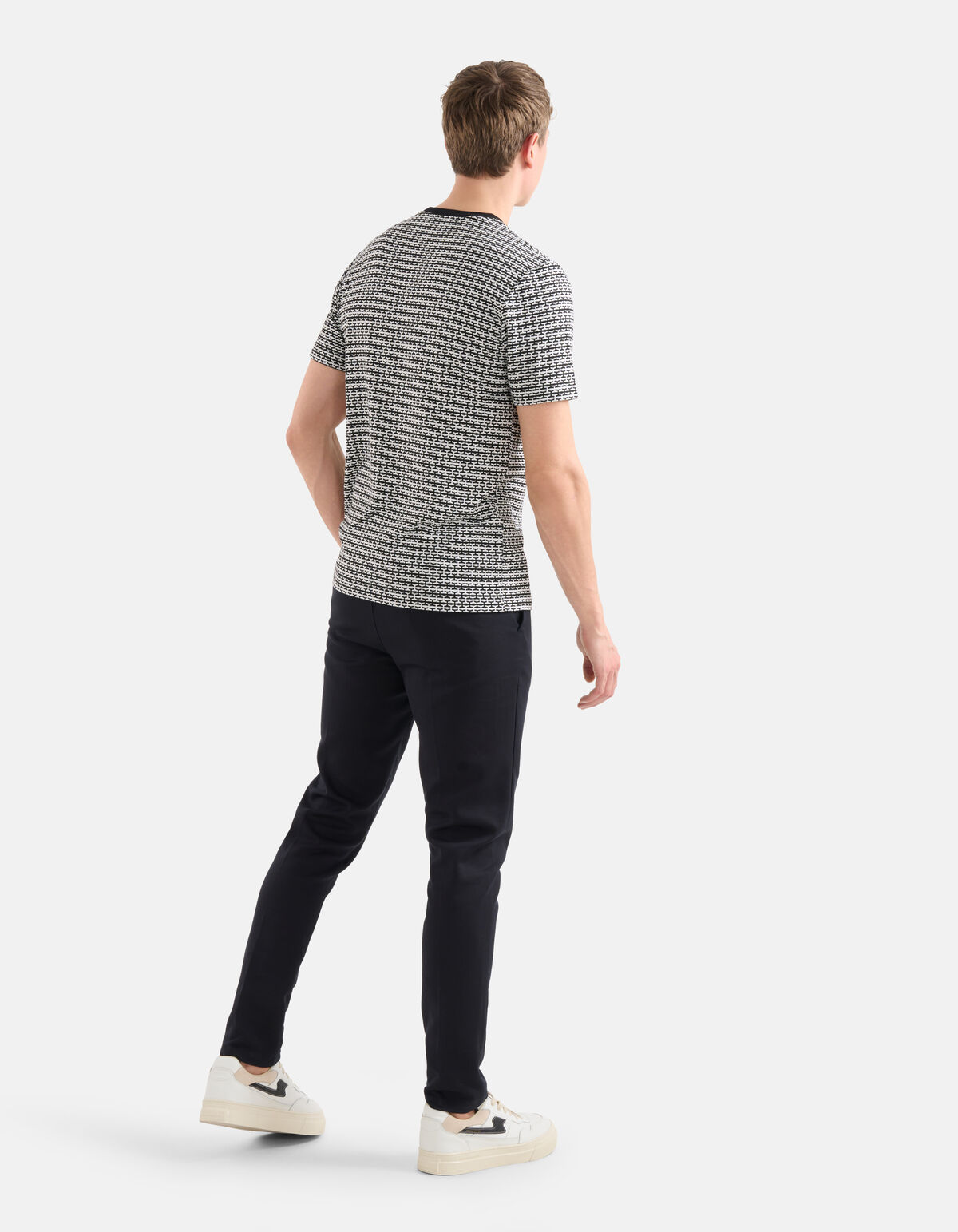 Print T-shirt Zwart/Wit SHOEBY MEN