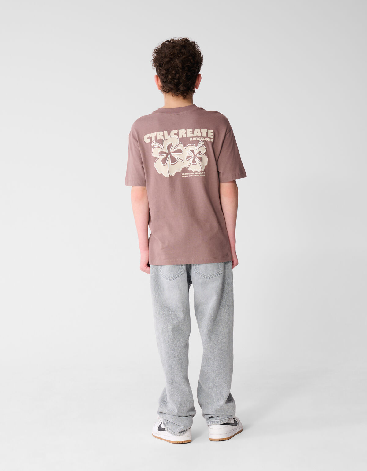 Create Artwork T-shirt Taupe SHOEBY BOYS