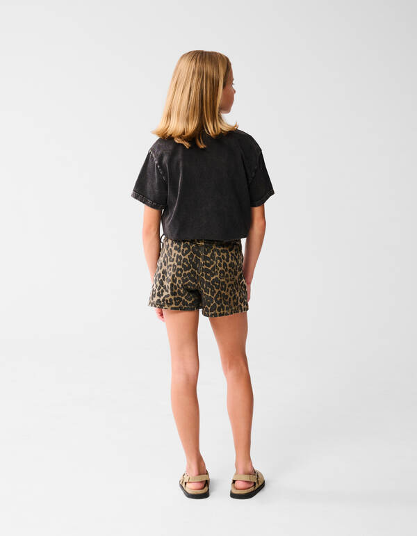 Leopard Wrap Skort Bruin SHOEBY GIRLS