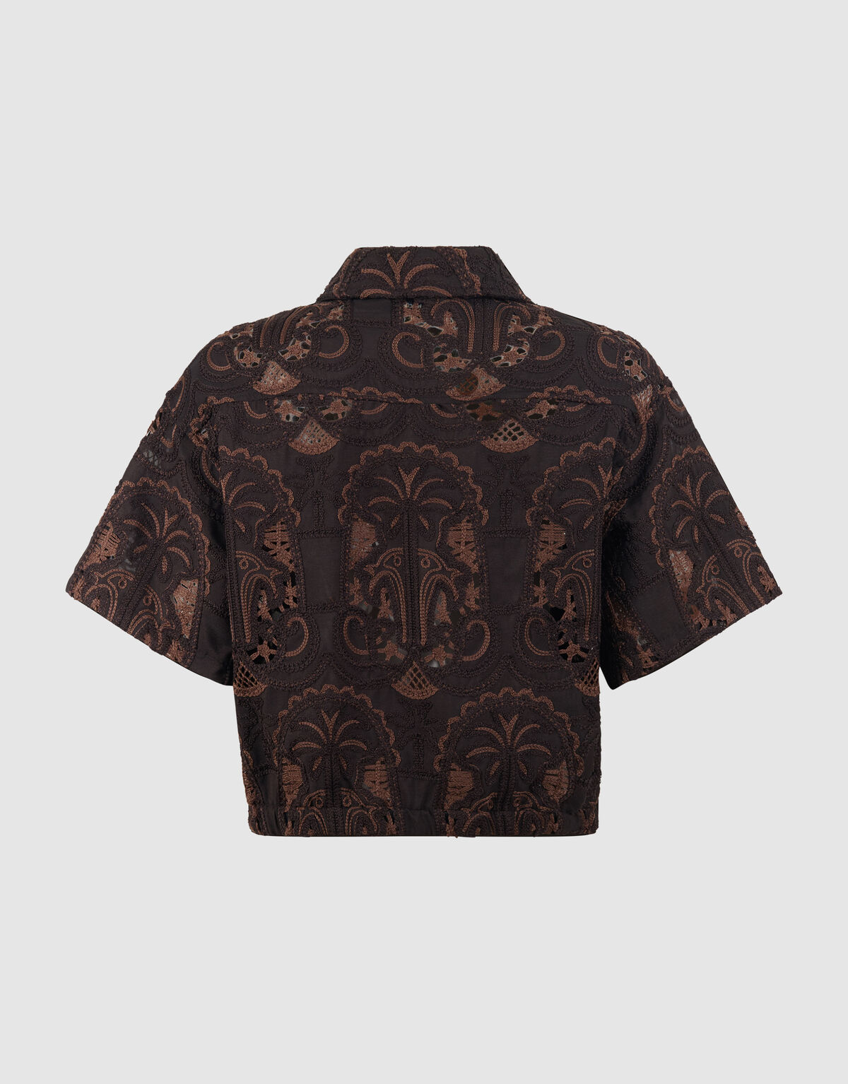 Embroidery Blouse Donkerbruin By Mieke SHOEBY WOMEN