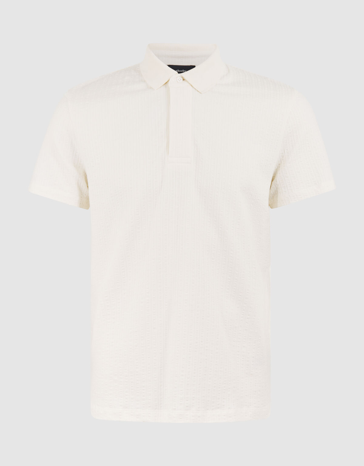 Structuur Polo Gebroken Wit SHOEBY MEN
