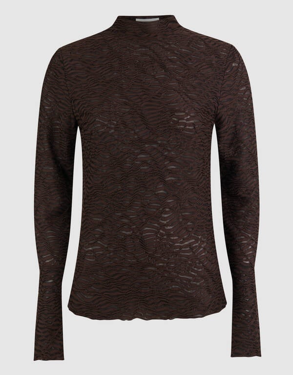Crinkle Top Donkerbruin SHOEBY WOMEN