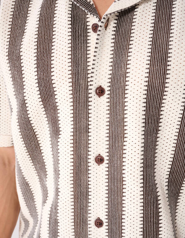 Relaxed Fit Crochet Overshirt SHOEBY MEN
