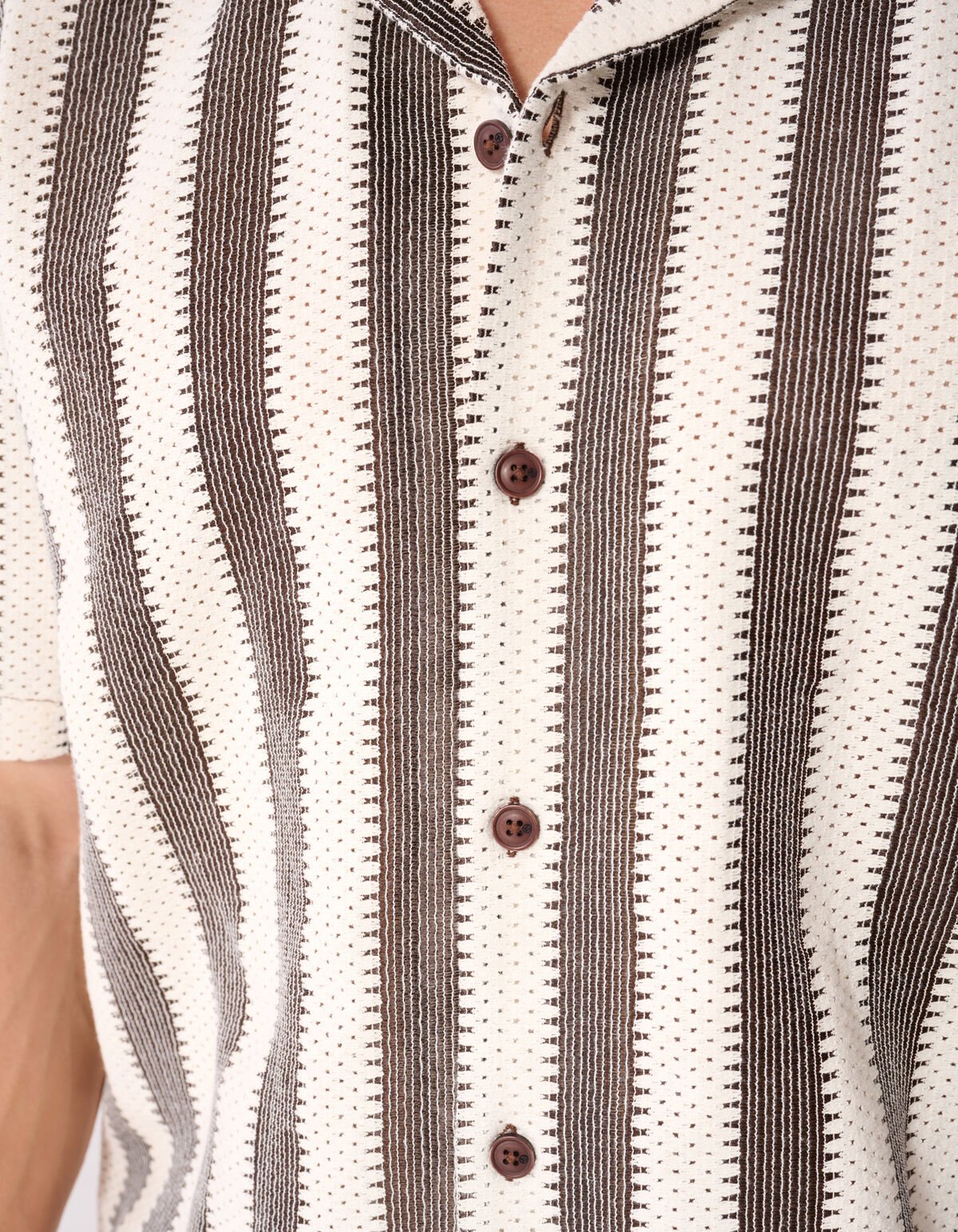 Relaxed Fit Crochet Overshirt SHOEBY MEN