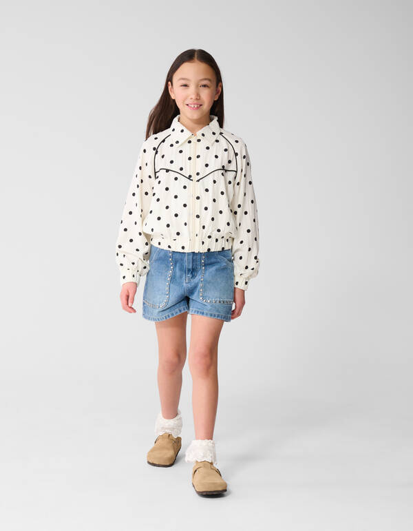 Denim Studs Short Blauw SHOEBY GIRLS