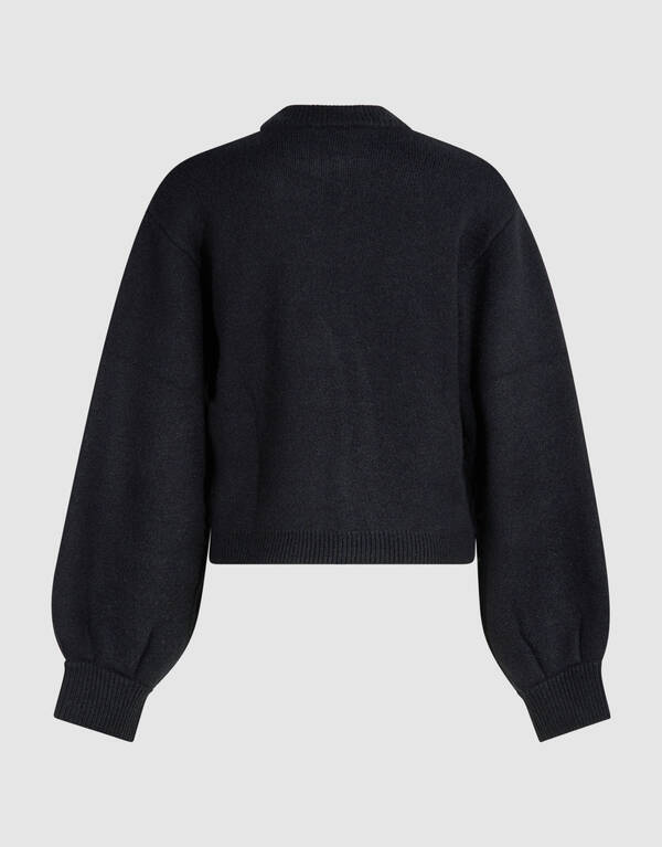 Gebreide Bomber Jack Antraciet SHOEBY WOMEN