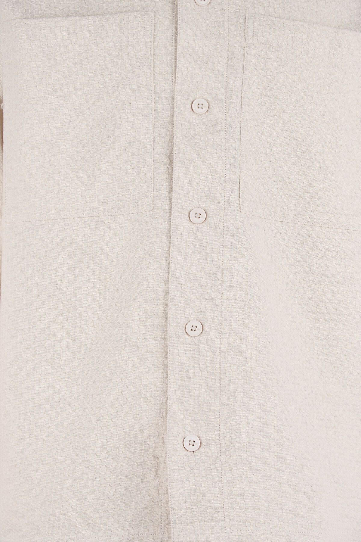 Block Jacquard Overshirt Lichtgrijs SHOEBY MEN