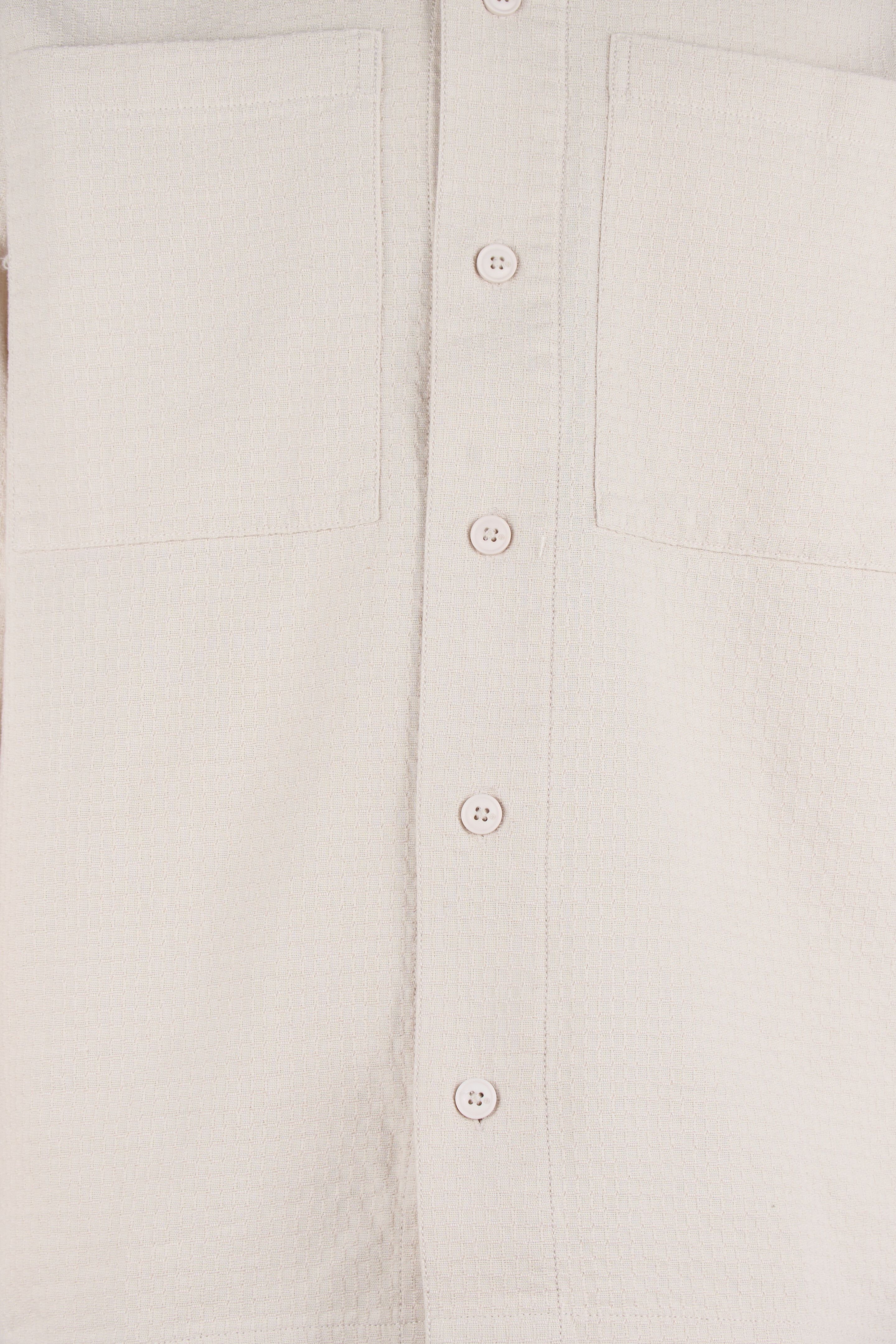 Block Jacquard Overshirt Lichtgrijs SHOEBY MEN