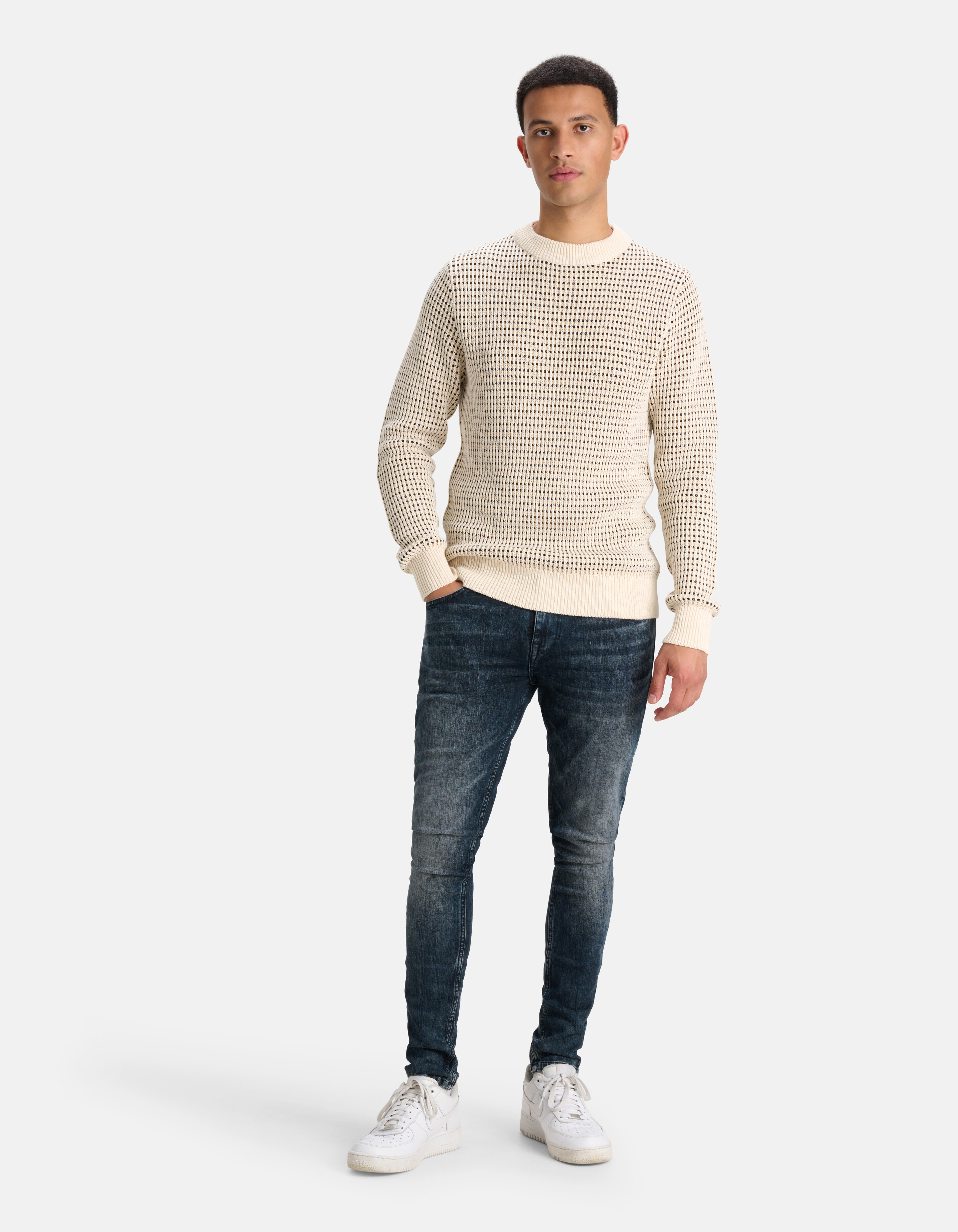 Skinny Jeans Blauw/Grijs L32 SHOEBY MEN