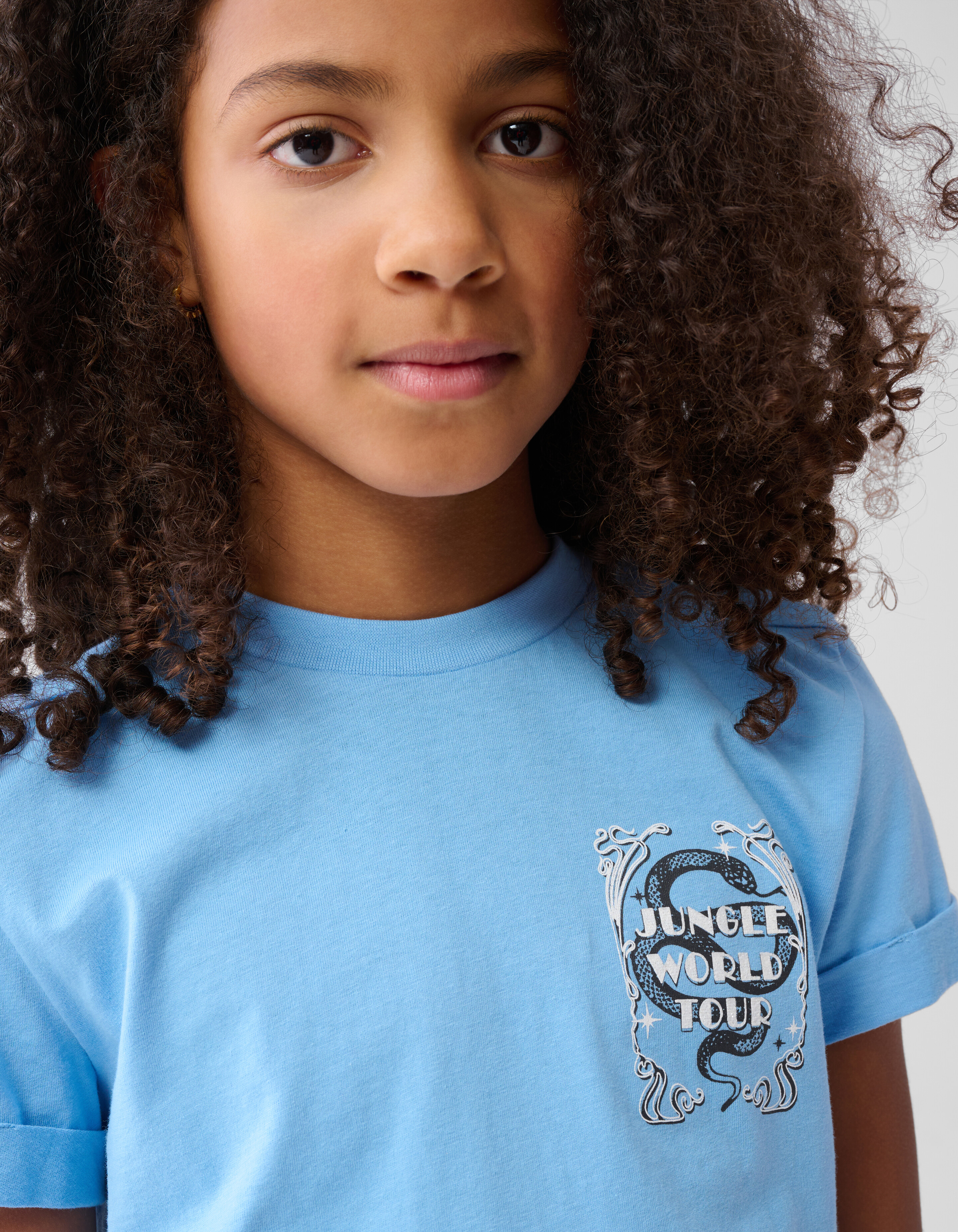 Artwork T-shirt Blauw SHOEBY GIRLS