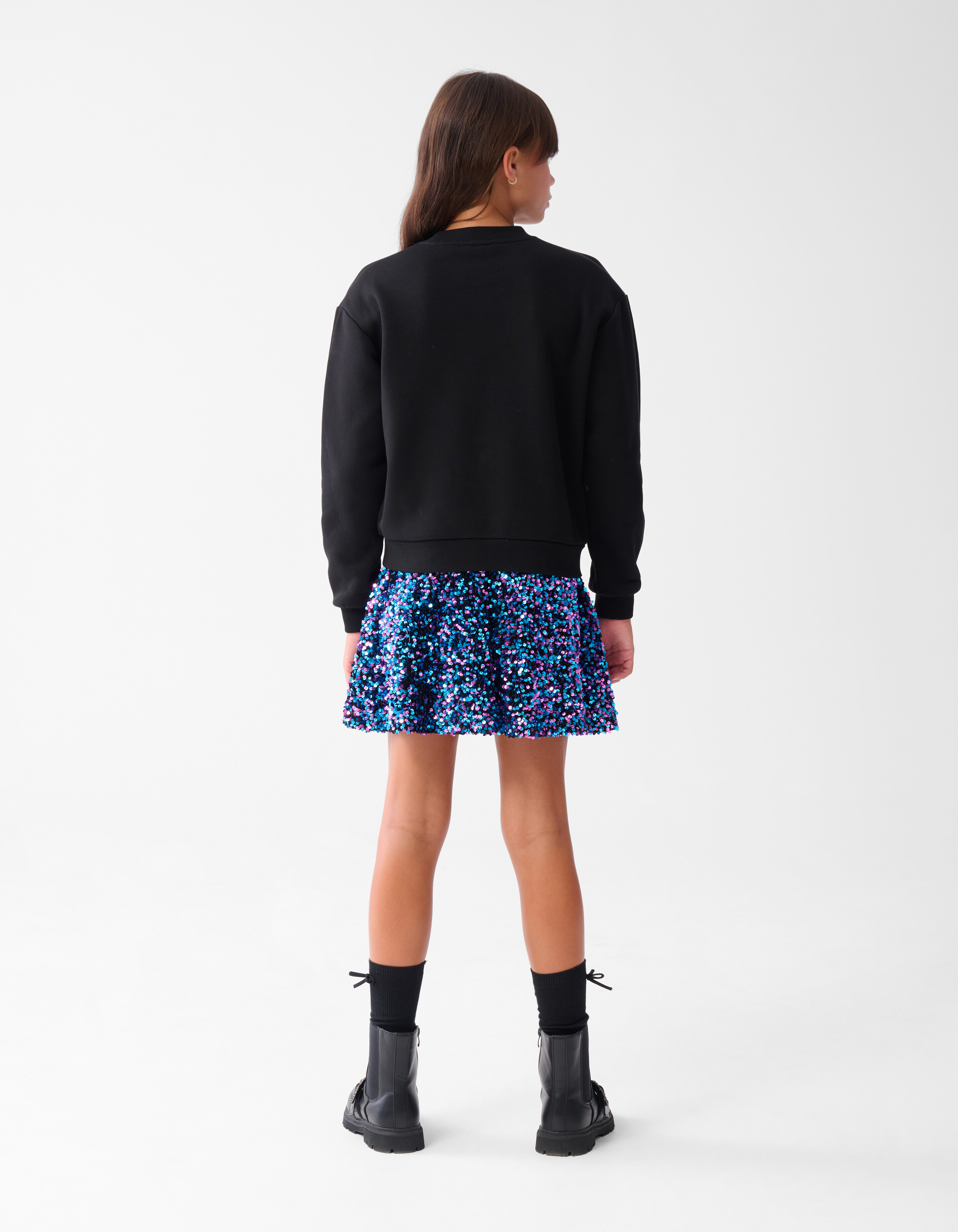 Strass Heart Sweater Zwart SHOEBY GIRLS