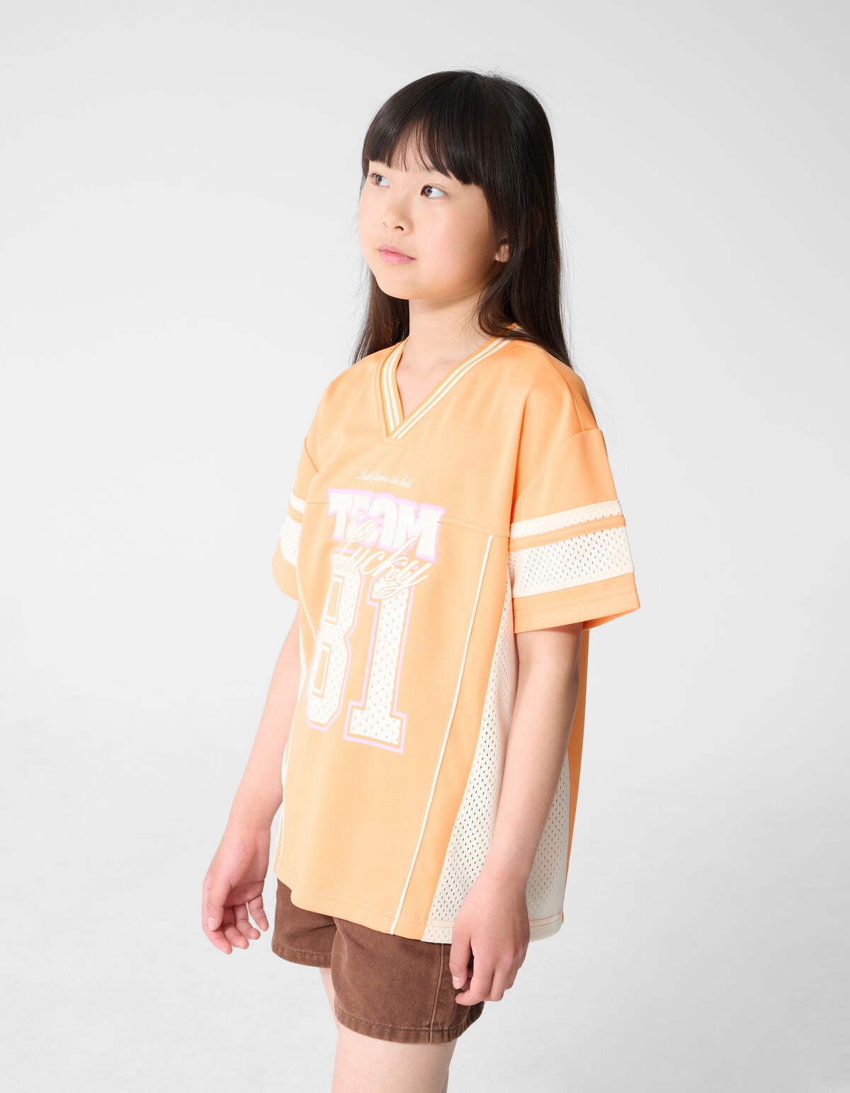 Baseball T-shirt Oranje SHOEBY GIRLS