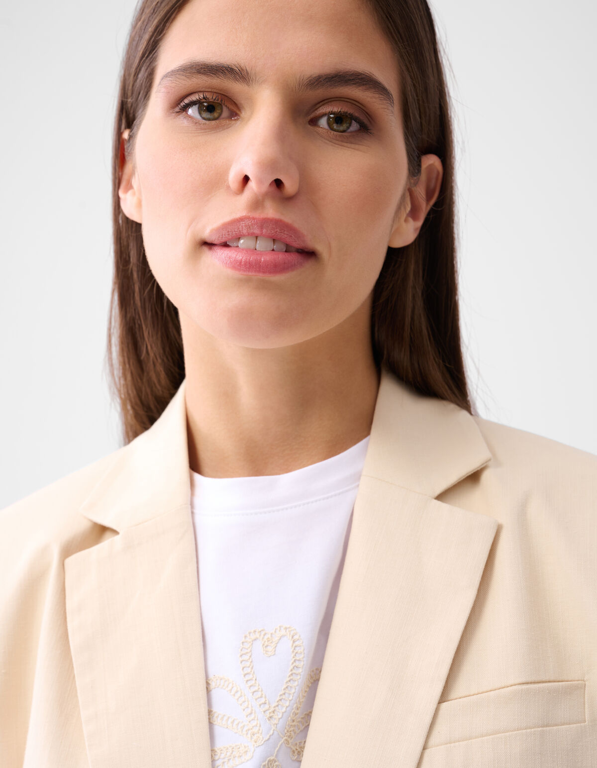 Embroidery Blazer Gebroken Wit SHOEBY WOMEN