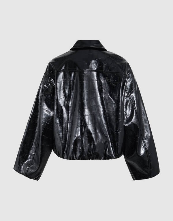 Oversized Croco Bomber Jack Zwart SHOEBY WOMEN