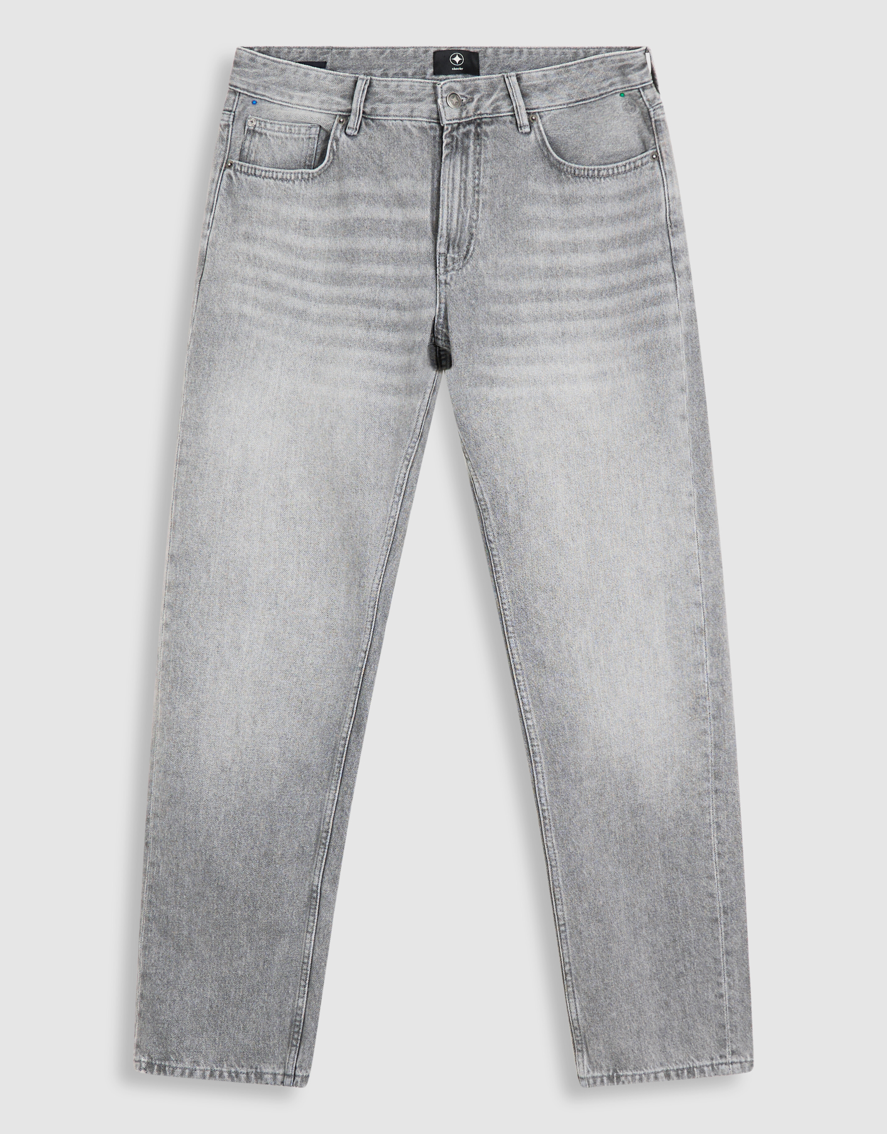 Modern Straight Fit Jeans Lichtgrijs L34 SHOEBY MEN