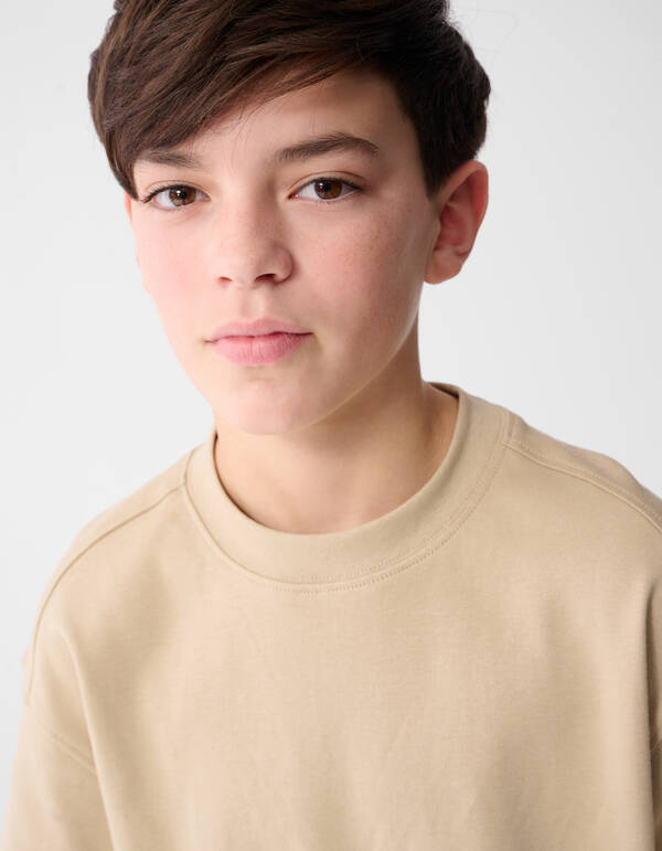 Basis Label T-shirt Zand SHOEBY BOYS