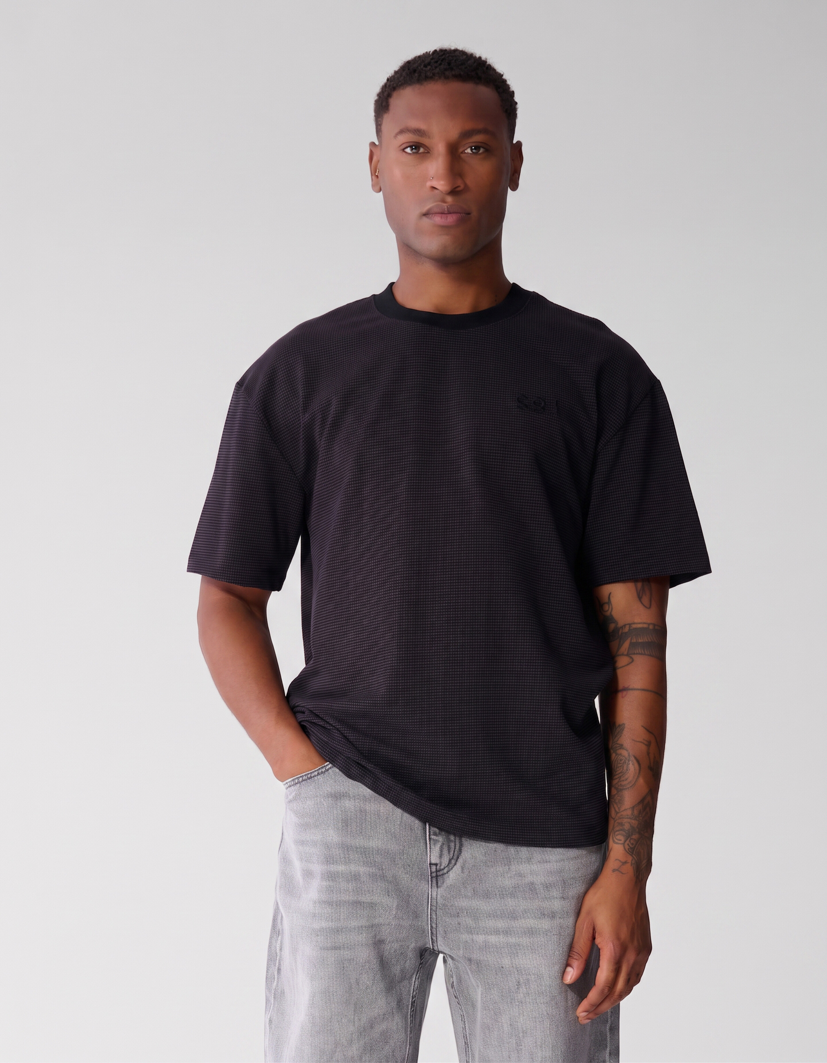 Honeycomb T-shirt Paars SHOEBY MEN