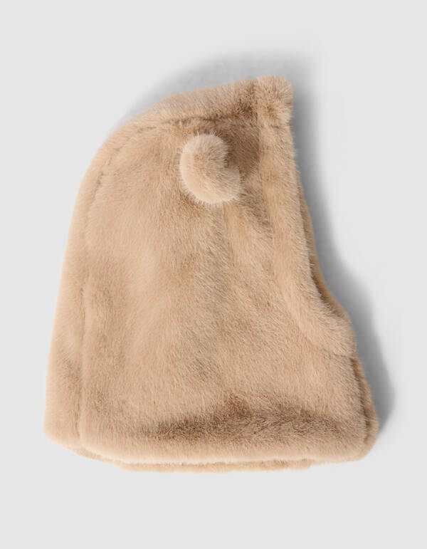 Fluffy Beer Muts Zand SHOEBY ACCESSOIRES