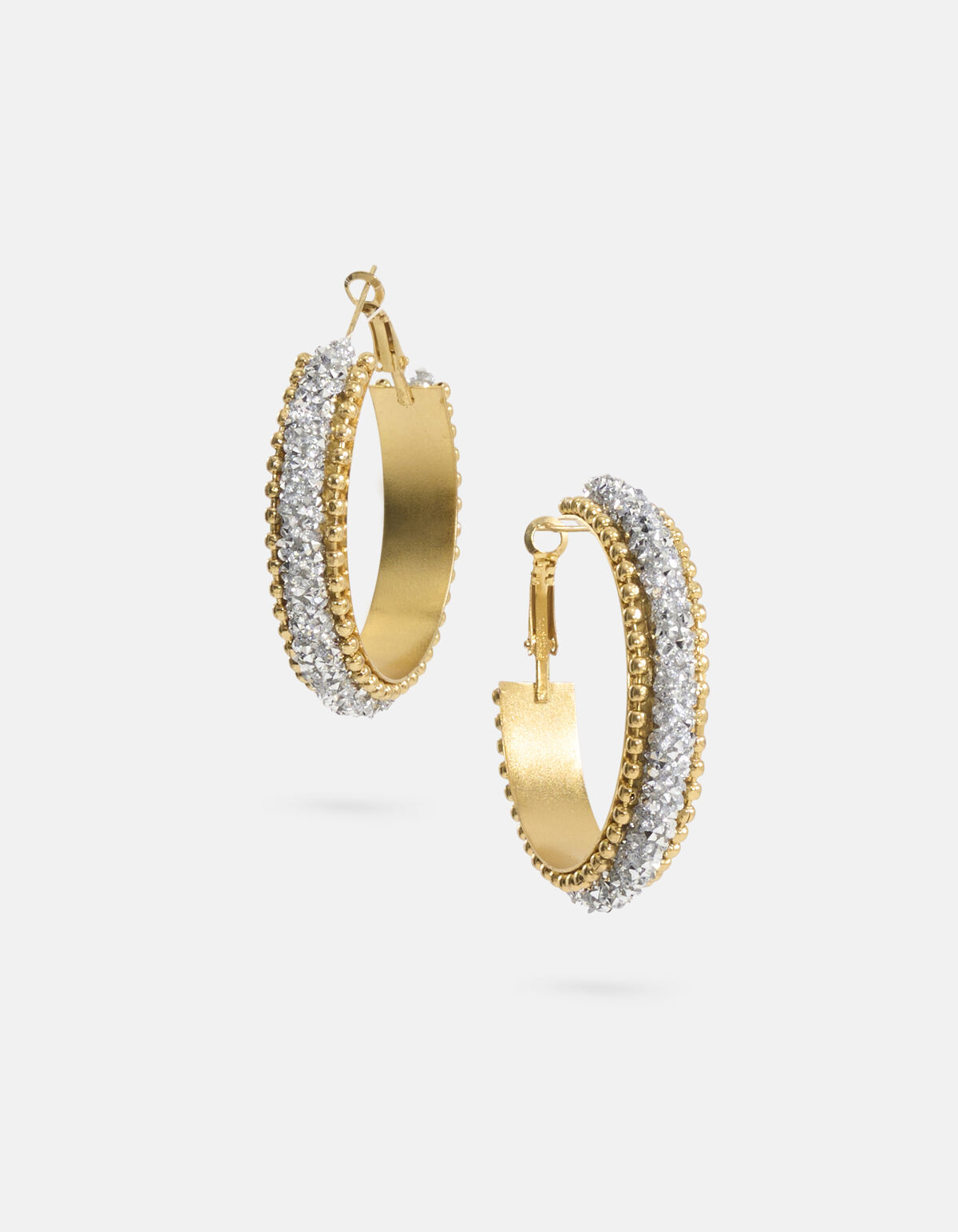 Strass Hoops Oorbellen Goud SHOEBY ACCESSOIRES