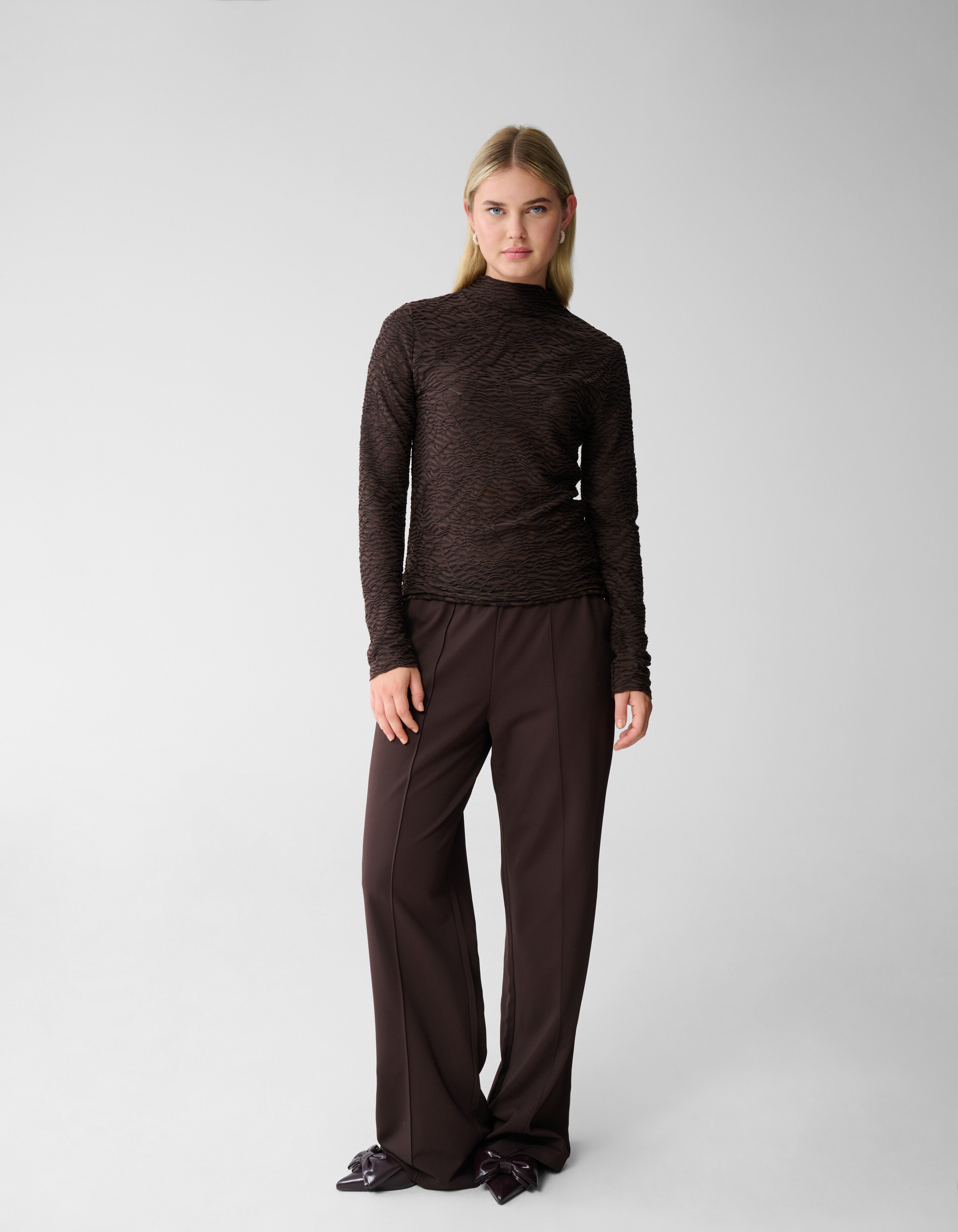 Crinkle Top Donkerbruin SHOEBY WOMEN