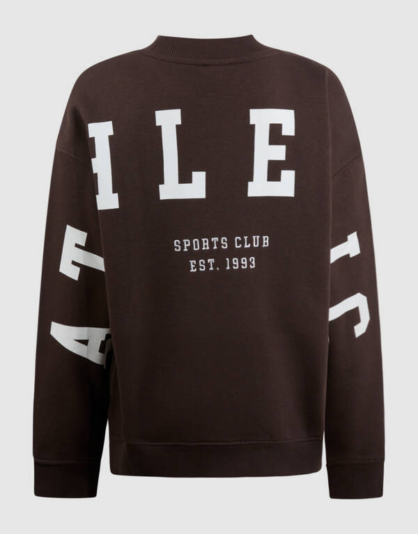 Athletic Artwork Sweater Donkerbruin SHOEBY BOYS