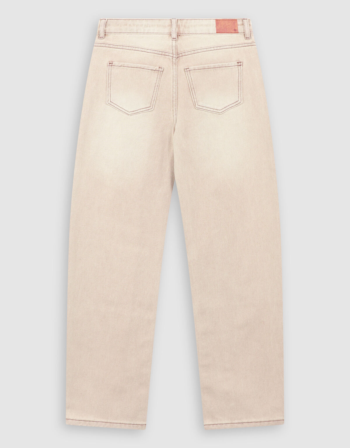 Strass Barrel Fit Jeans Zand SHOEBY GIRLS