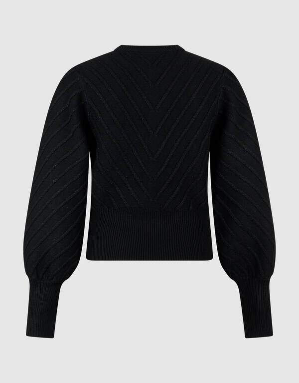 Glitter Gebreide Trui Zwart SHOEBY WOMEN