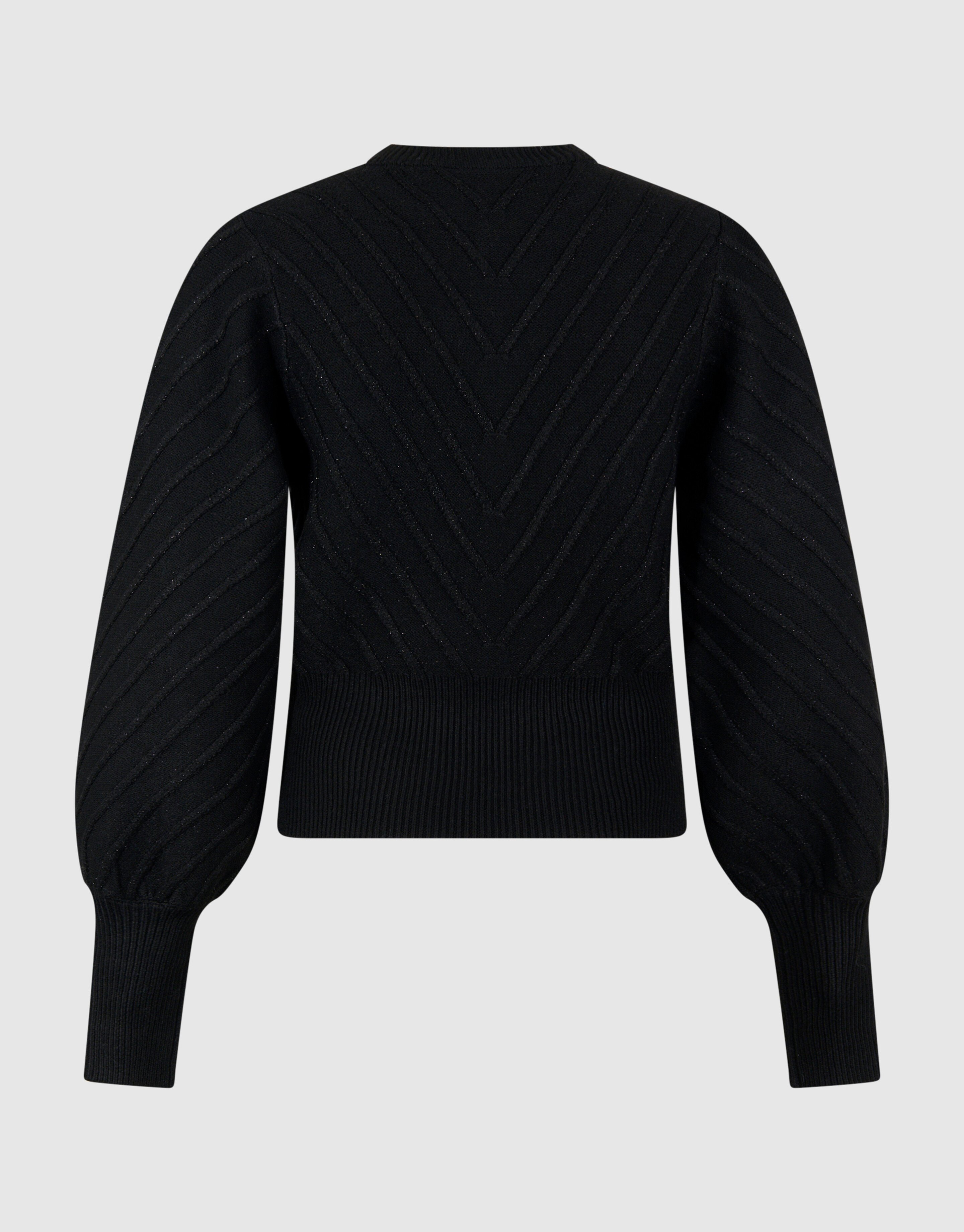 Glitter Gebreide Trui Zwart SHOEBY WOMEN