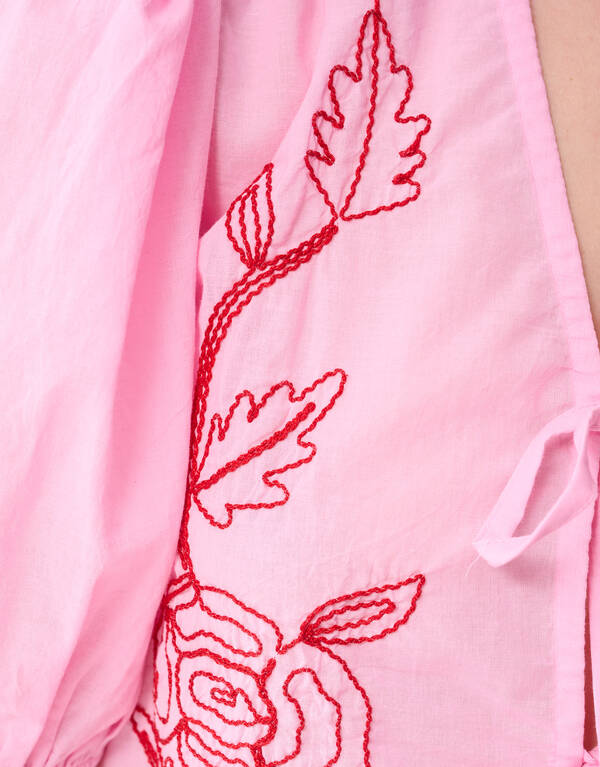 Embroidery Blouse Lichtroze SHOEBY WOMEN