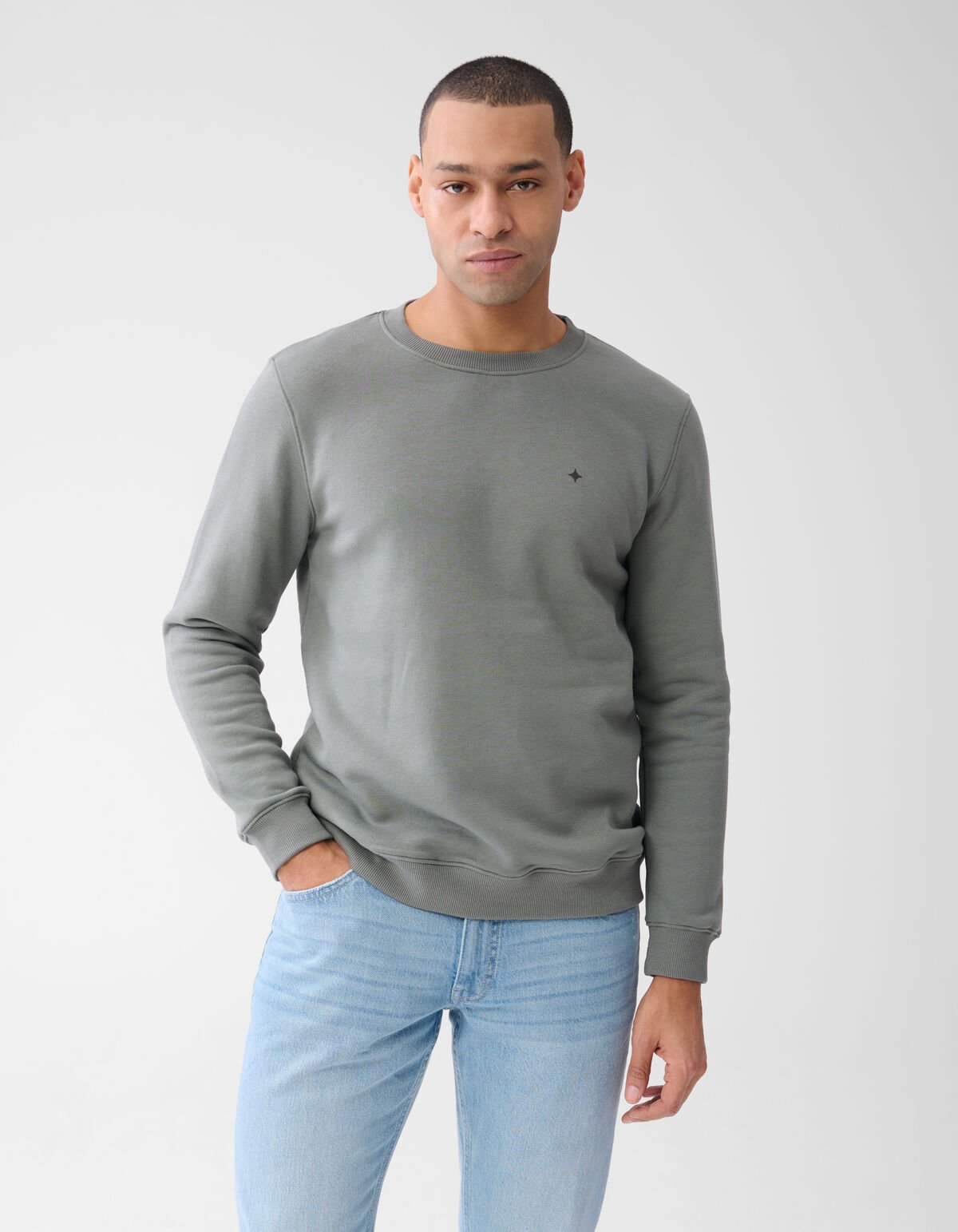 Sparkle Sweater Donkergroen SHOEBY MEN