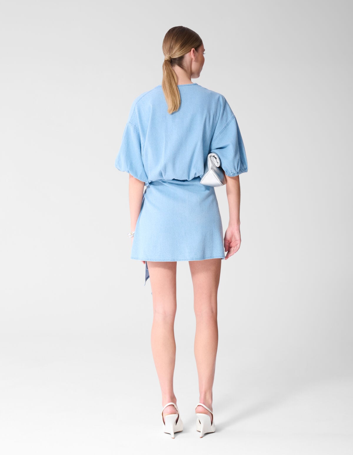 Mini Denim Wikkeljurk Blauw SHOEBY WOMEN
