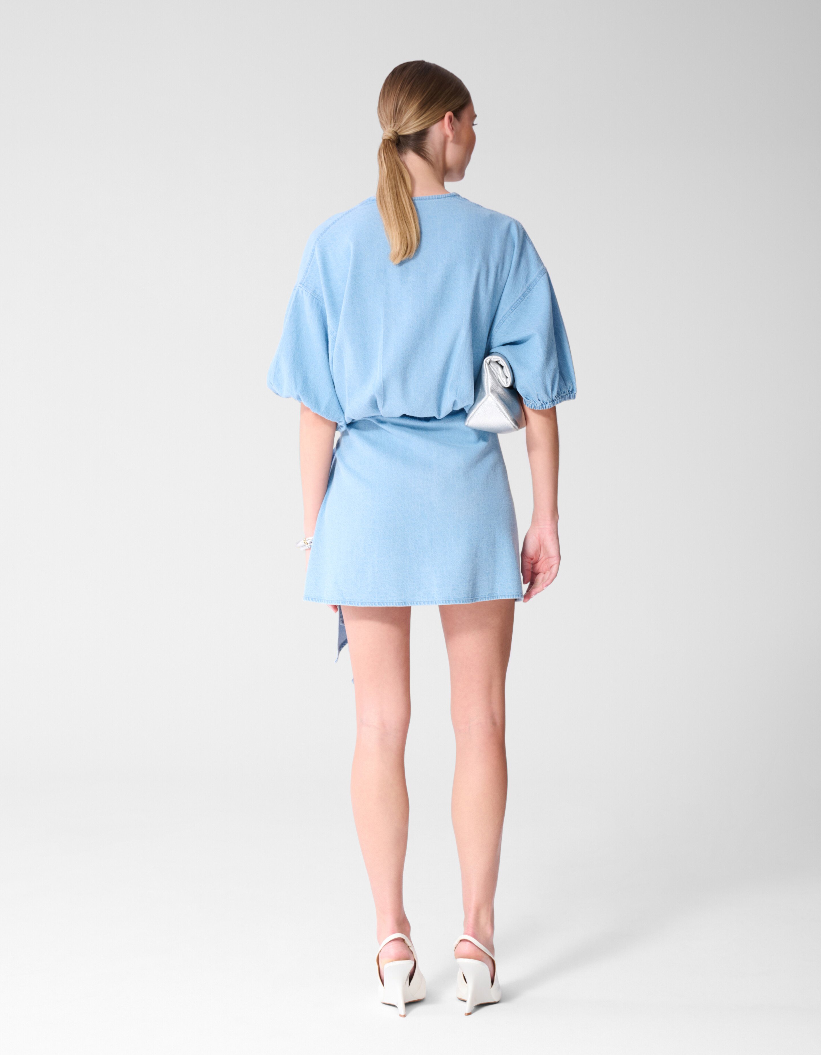 Mini Denim Wikkeljurk Blauw SHOEBY WOMEN