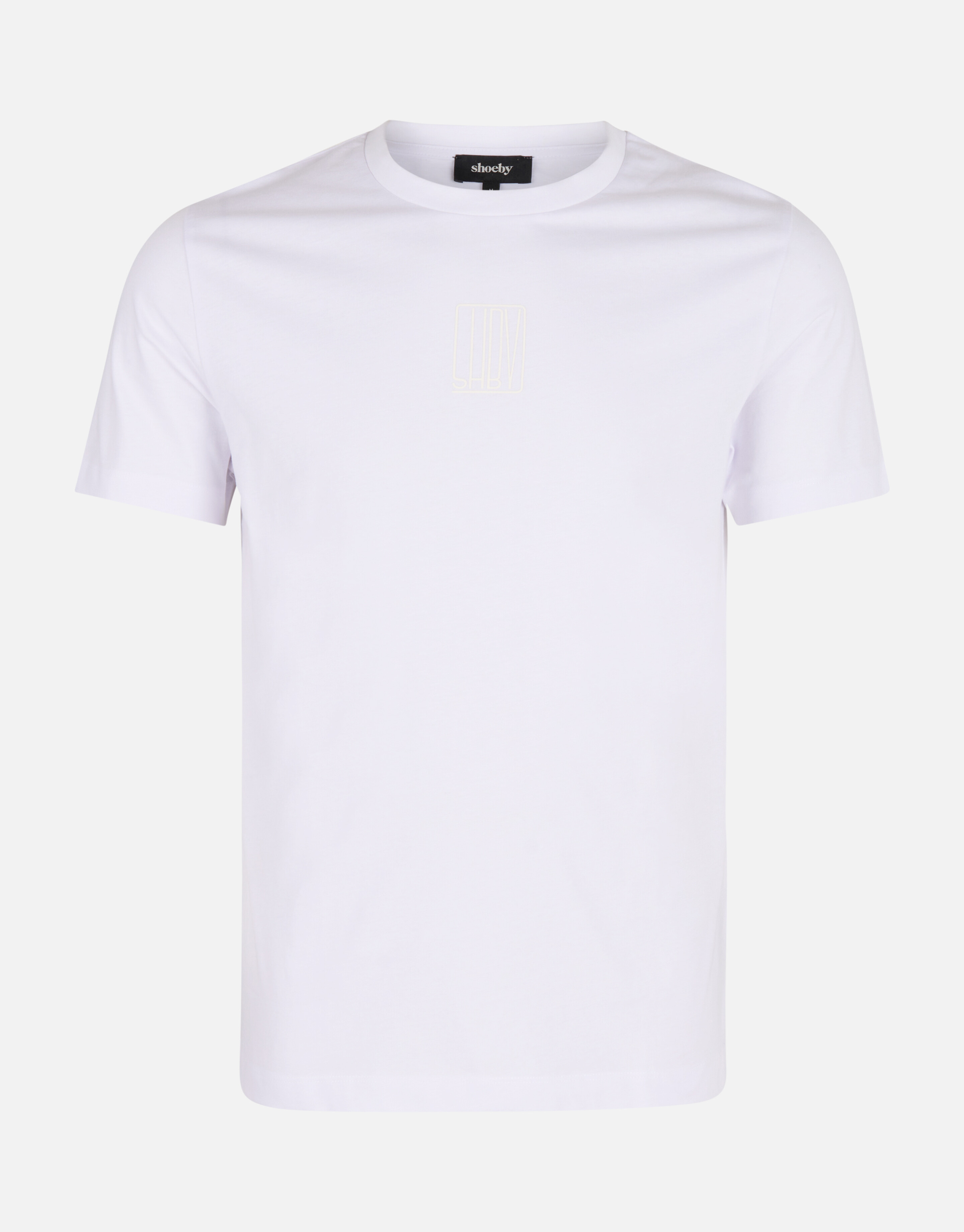 Tekst T-shirt Wit SHOEBY MEN