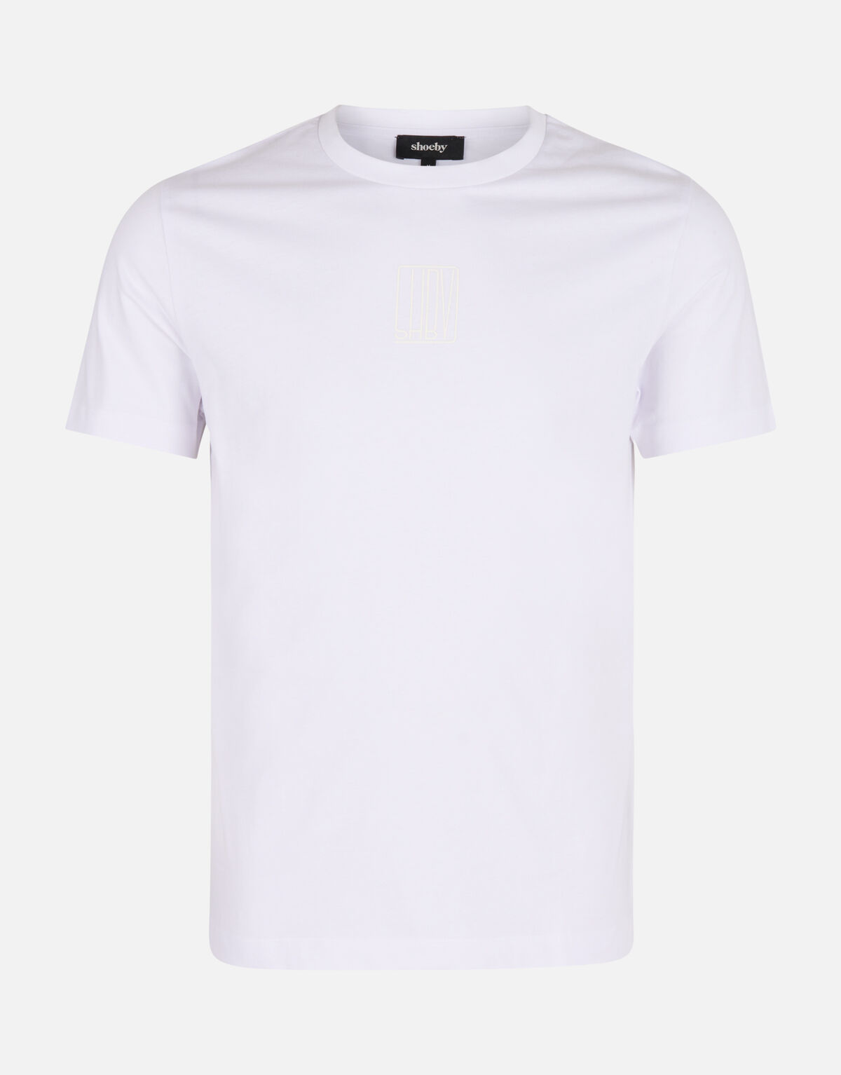 Tekst T-shirt Wit SHOEBY MEN