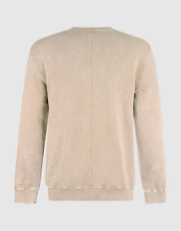 Basis Sweater Washed Beige SHOEBY MEN
