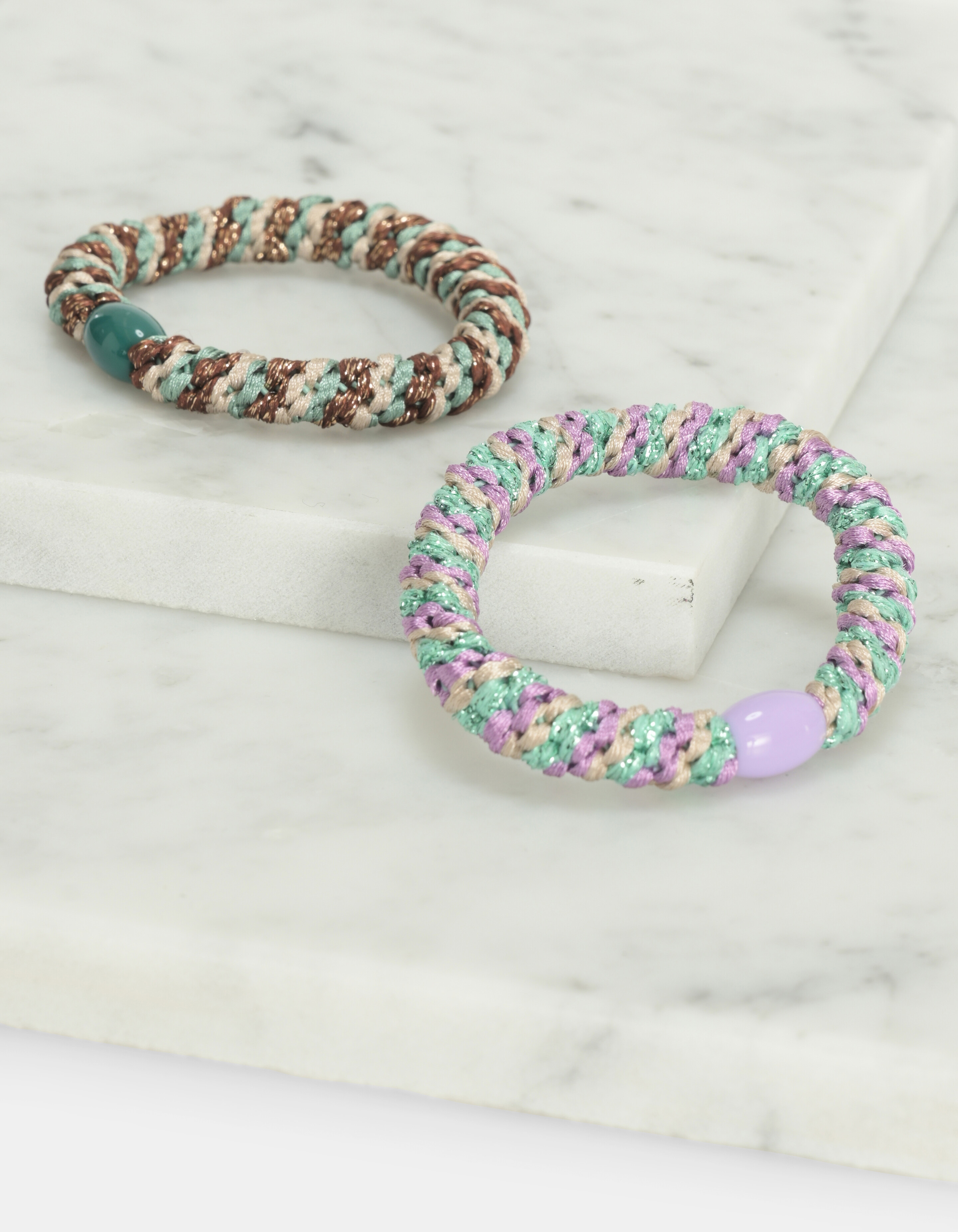 Haarelastiek Set Groen SHOEBY ACCESSOIRES