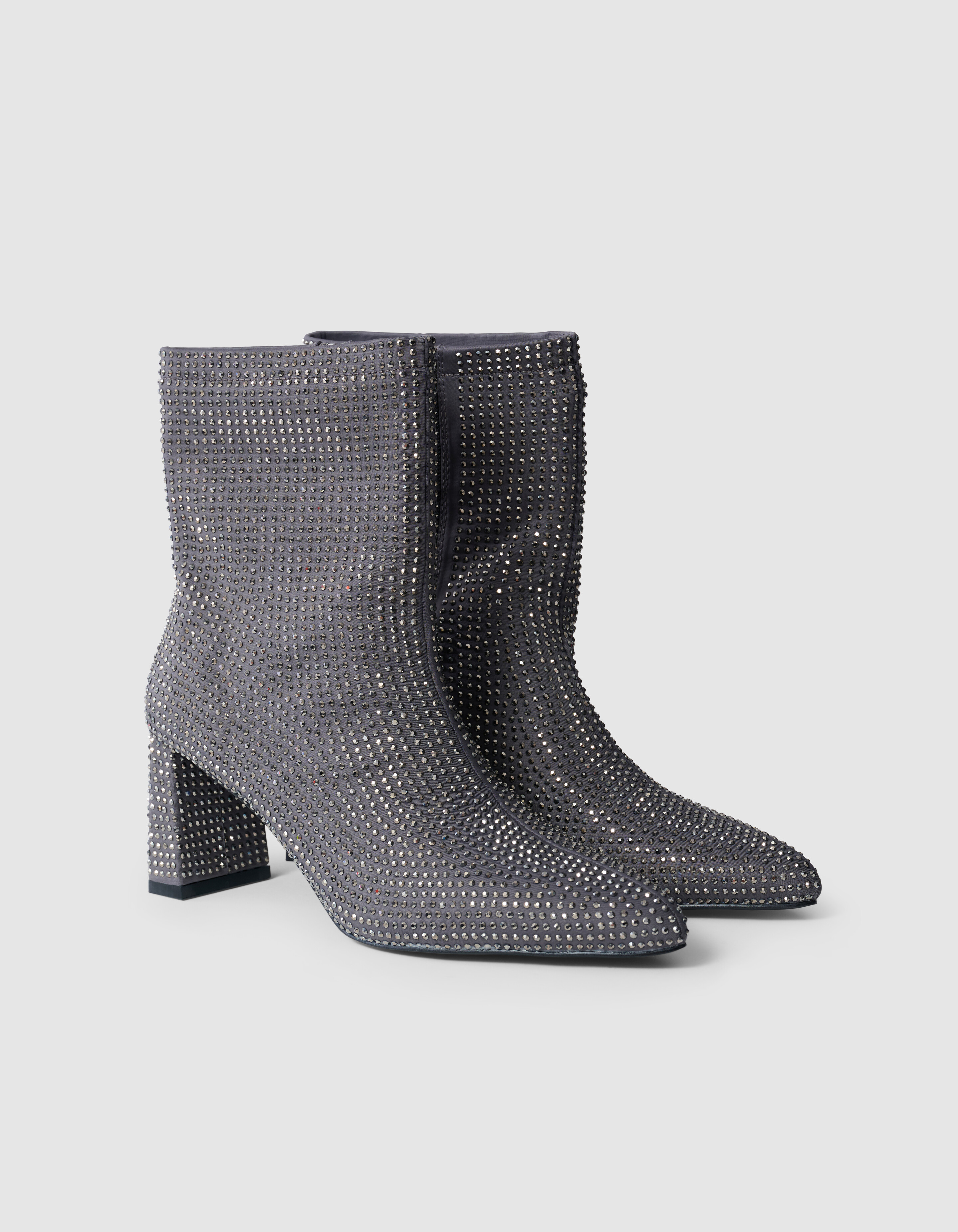 Strass Laarzen Grijs SHOEBY SHOES