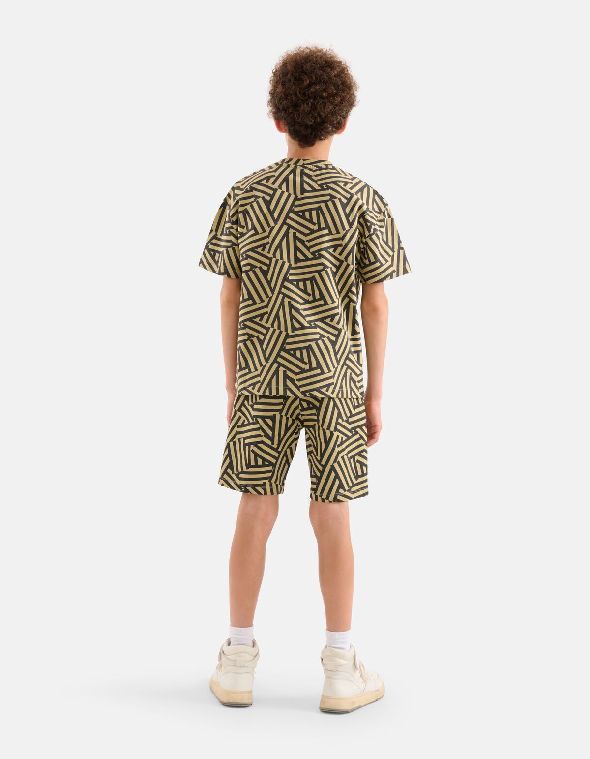 Geometrisch T-shirt Zand SHOEBY BOYS