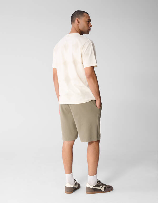 All Over Spark Artwork T-shirt Gebroken Wit SHOEBY MEN