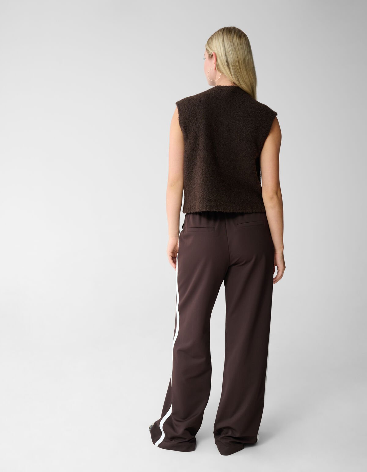 Teddy Knit Gilet Bruin SHOEBY WOMEN