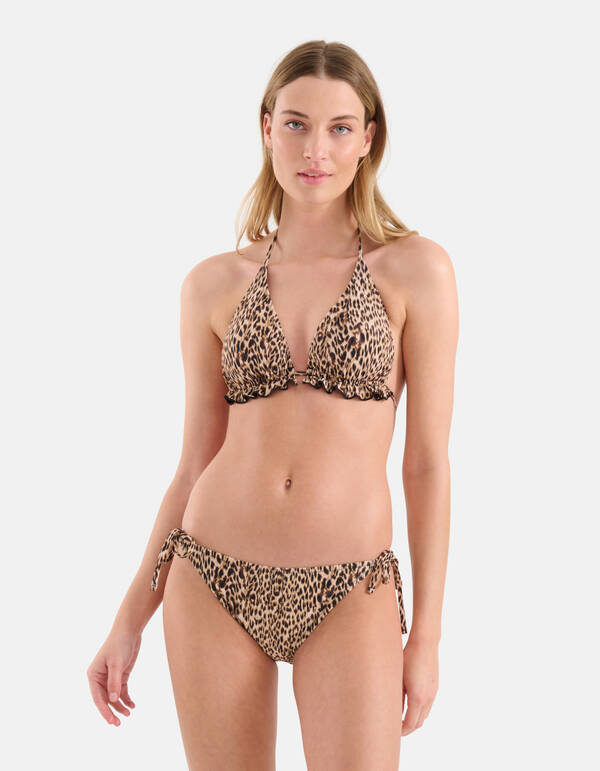 Cheetah Print Bikini Broekje Bruin SHOEBY ACCESSOIRES