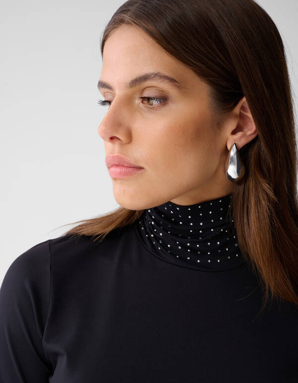 Strass Col Top Zwart SHOEBY WOMEN