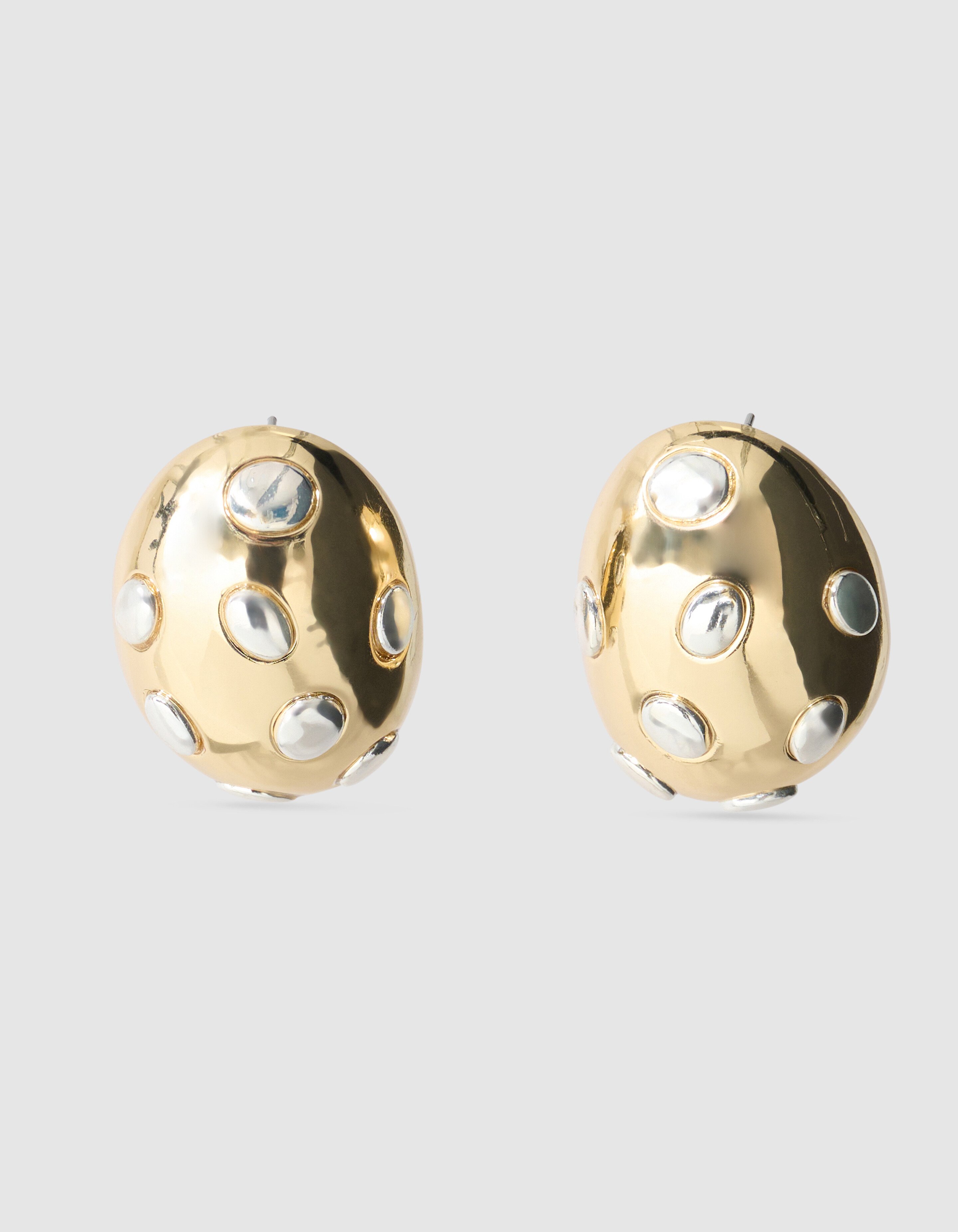 Egg Oorbellen Goud/Zilver SHOEBY ACCESSOIRES