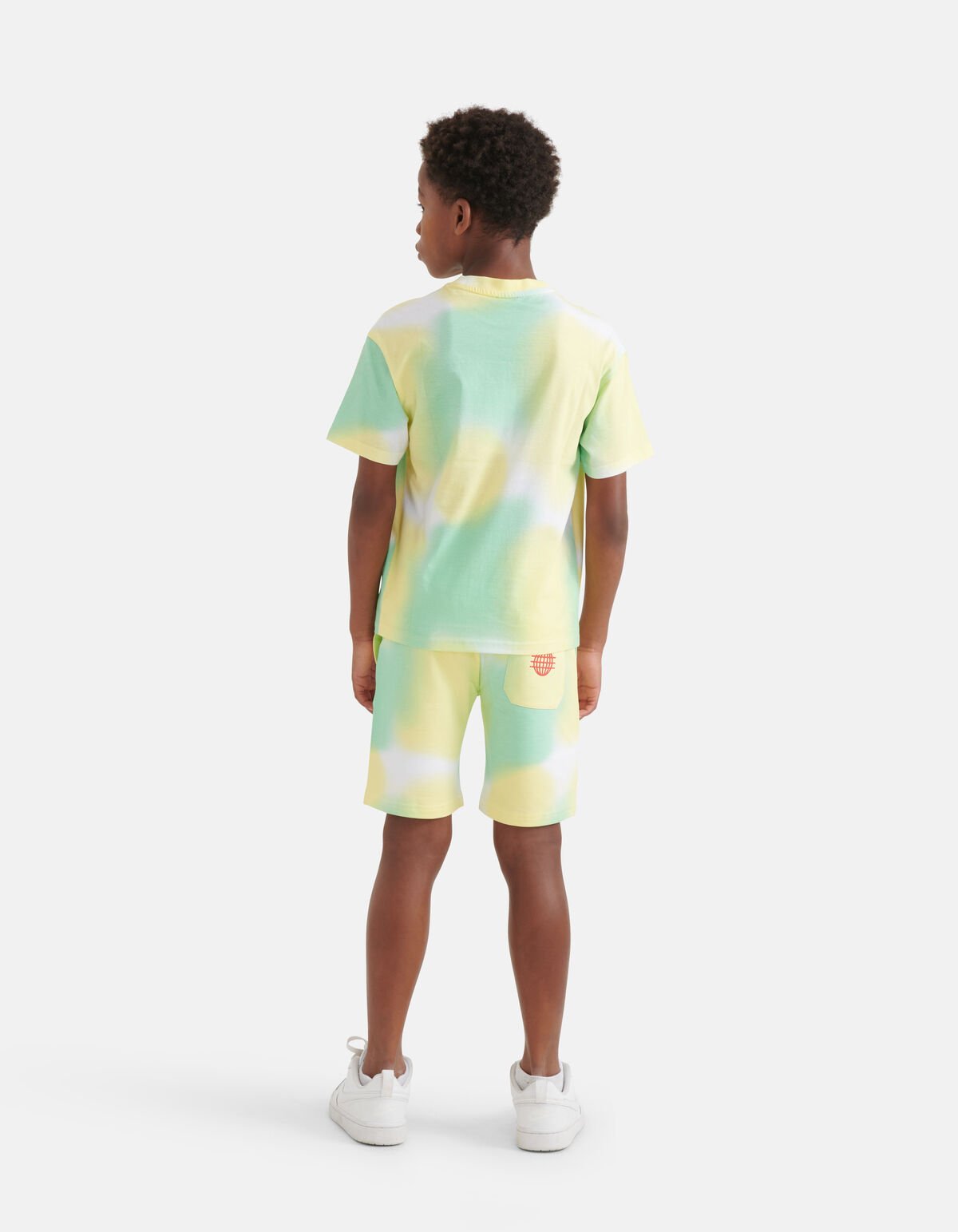 Printed Tie Dye Short Groen SHOEBY BOYS