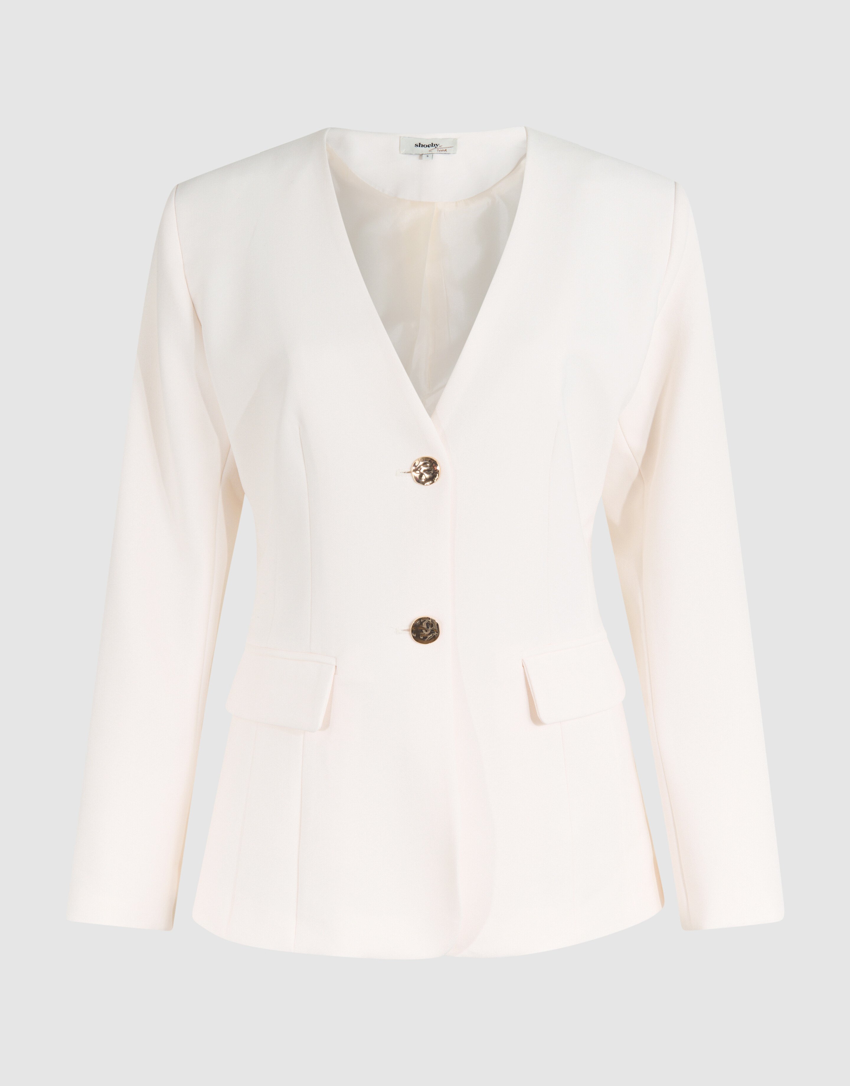 Zandloper Blazer Gebroken Wit By Fred SHOEBY WOMEN