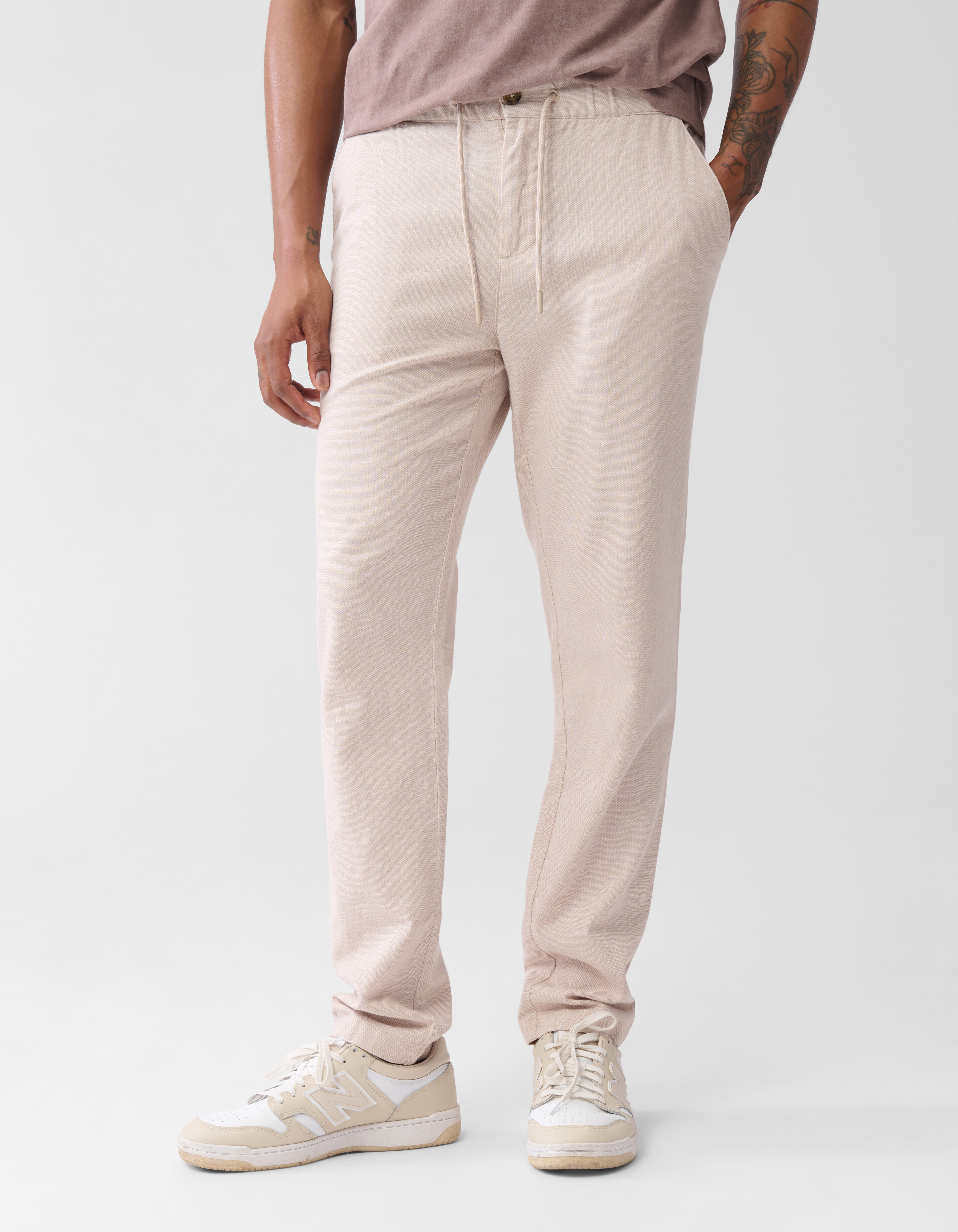 Linnen Broek Beige SHOEBY MEN