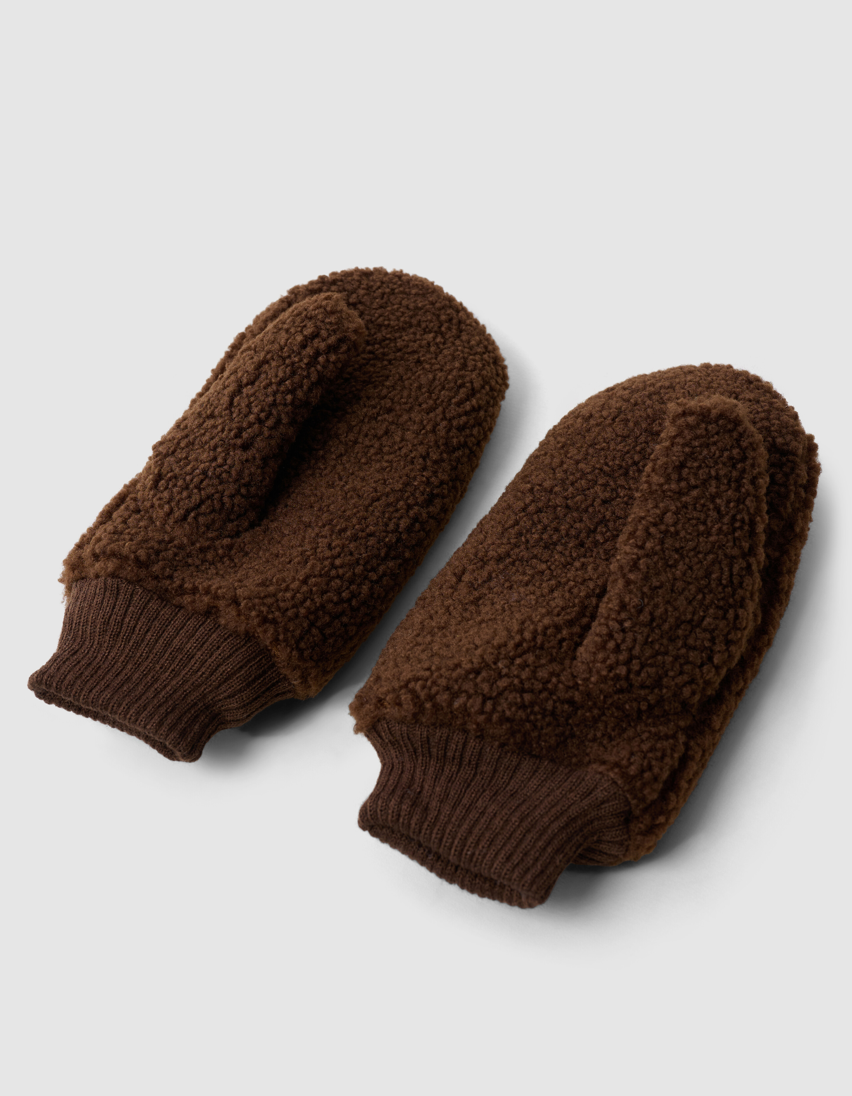 Teddy Wanten Donkerbruin SHOEBY ACCESSOIRES